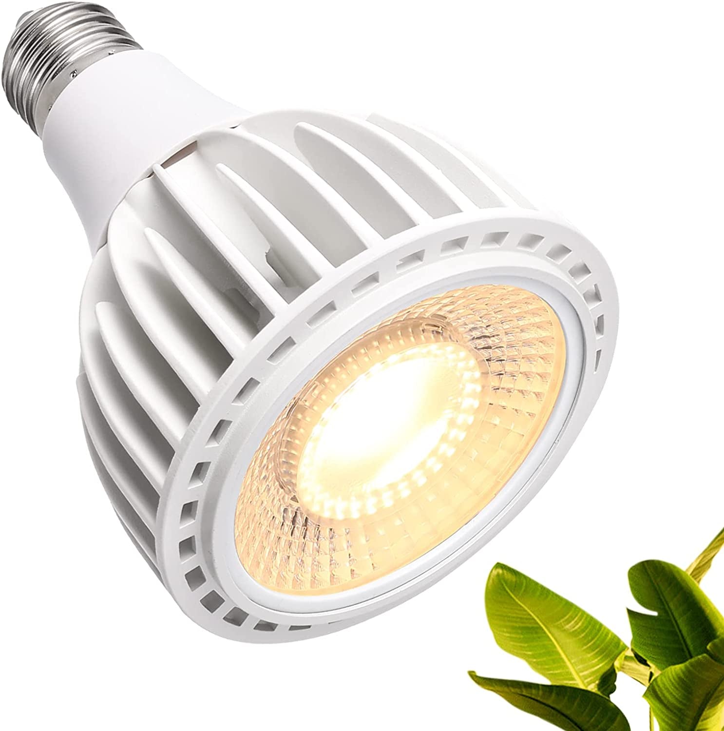 RWNTAOZM, Grow Light Bulb, Grow Lights for Indoor Plants Full Spectrum, 12 Watt 3000K LED Plant Light Bulb with High PPFD, Universal E27, Energy Saving Grow Lamp for Seeding and Growing COB Lamp Bead PAR 20