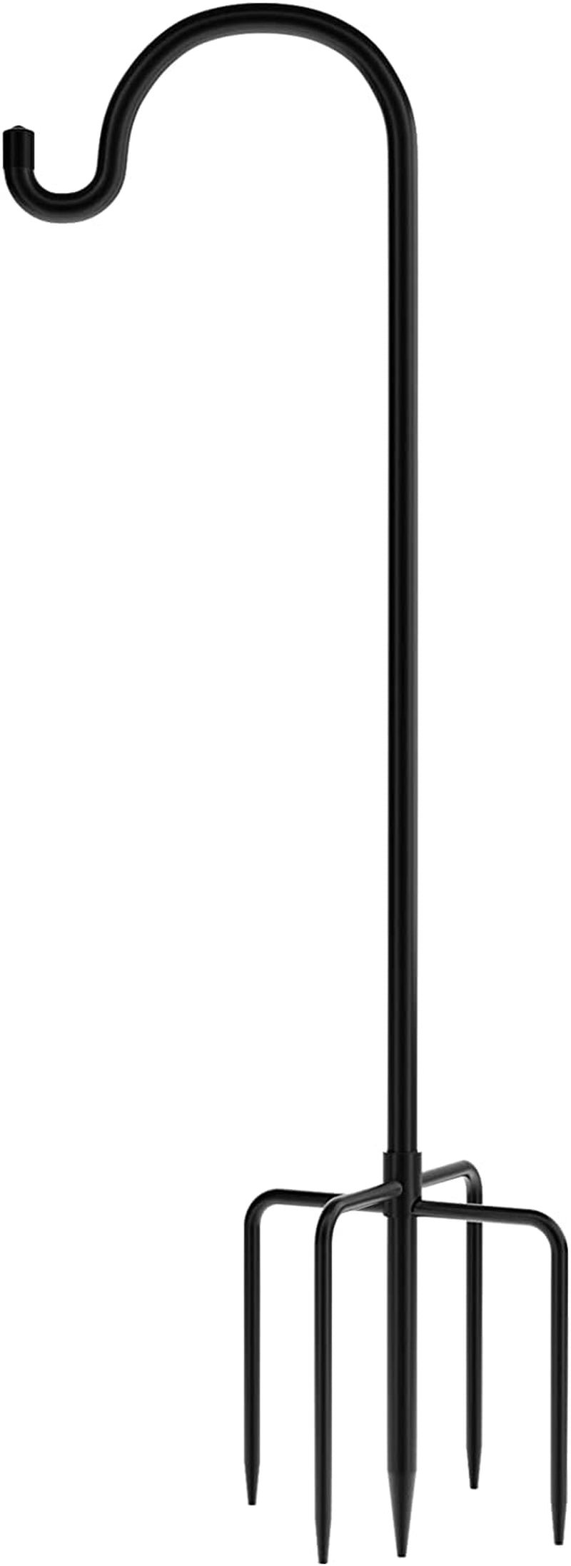 Gtongoko, Gtongoko Shepards Hooks for Outdoor 92 Inch, Tall Bird Feeder Pole, Adjustable Shepherds Hooks for Hanging Plant Baskets, Lanterns, Weddings Decor, Solar Lights, Black,1 Pack