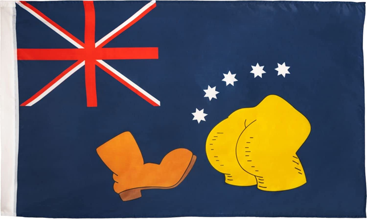 Ikon Collectables, Ikon Collectables the Simpsons Bart Vs Australia Replica Australian Flag