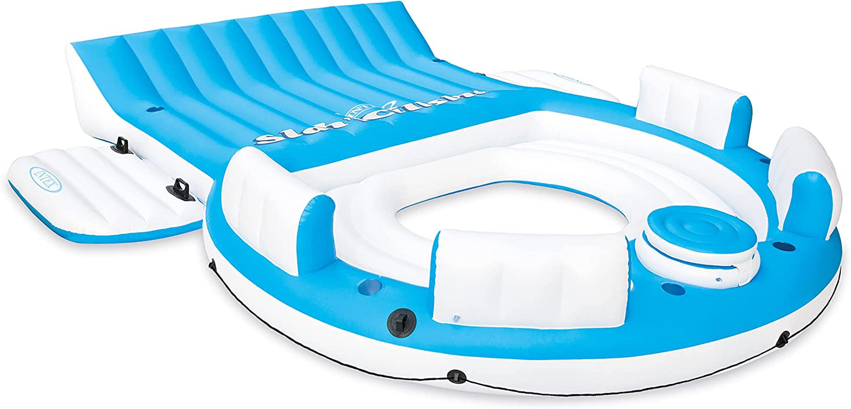 INTEX, Intex 56299EP Splash 'N Chill Inflatable Island, 16.25 X 21 X 11.75 Inches, Blue/White