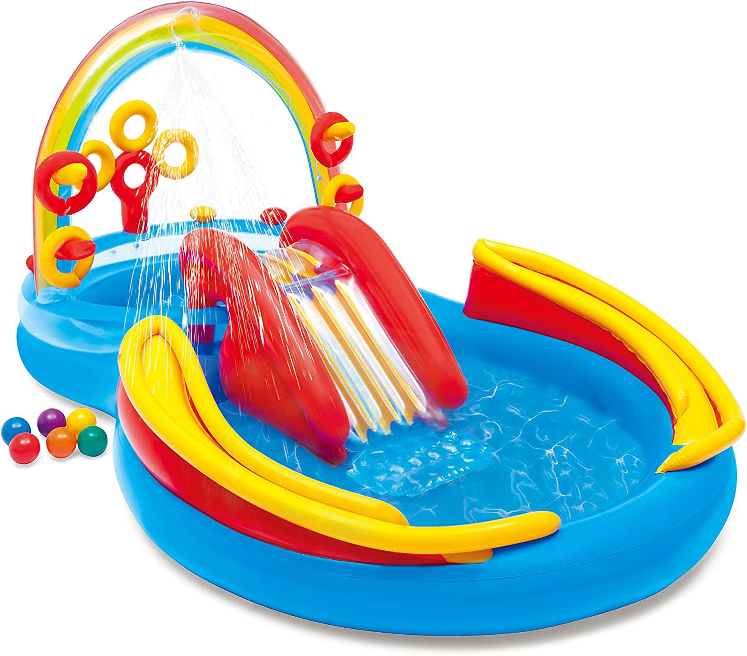 INTEX, Intex Rainbow Ring Play Center Inflatable Water Play Center